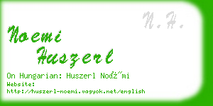 noemi huszerl business card